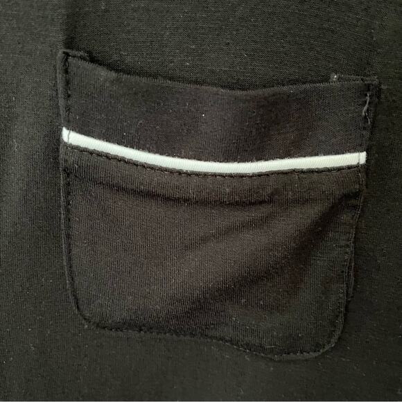 NWT Adrianna Vittadini black pajama set white trim size medium - Picture 3 of 9